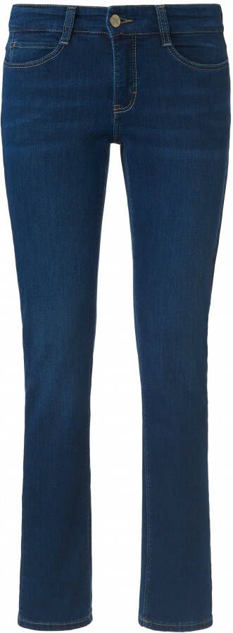 MAC Blauwe Straight-Leg Jeans met Vrouwelijke Silhouet Blue Dames