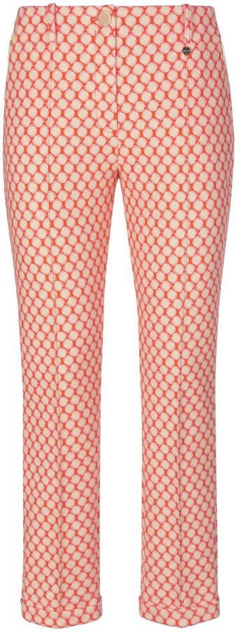 Marc Cain Stoffen broek met all-over motief