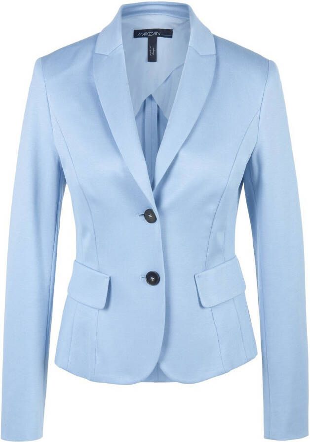 Marc Cain Elegante en veelzijdige lichtblauwe blazer Blue Dames