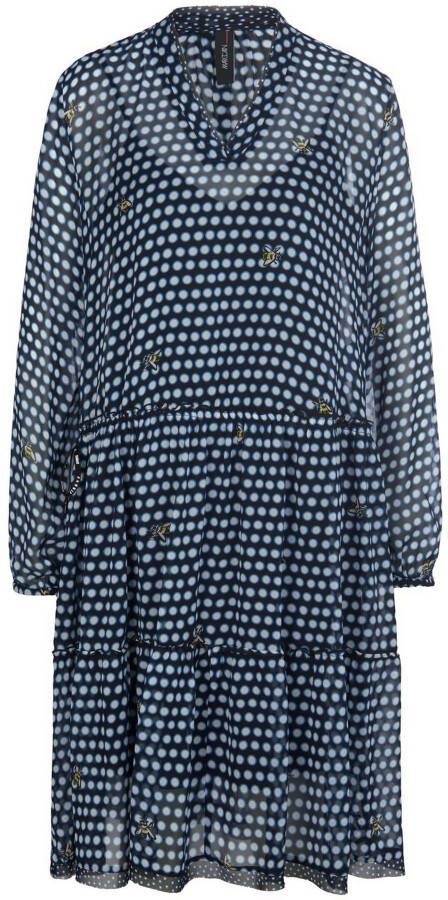 Marc Cain Knielange jurk met all-over motief