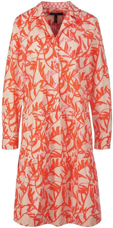 Marc Cain Knielange jurk in laagjeslook model 'COLLECTIONS'