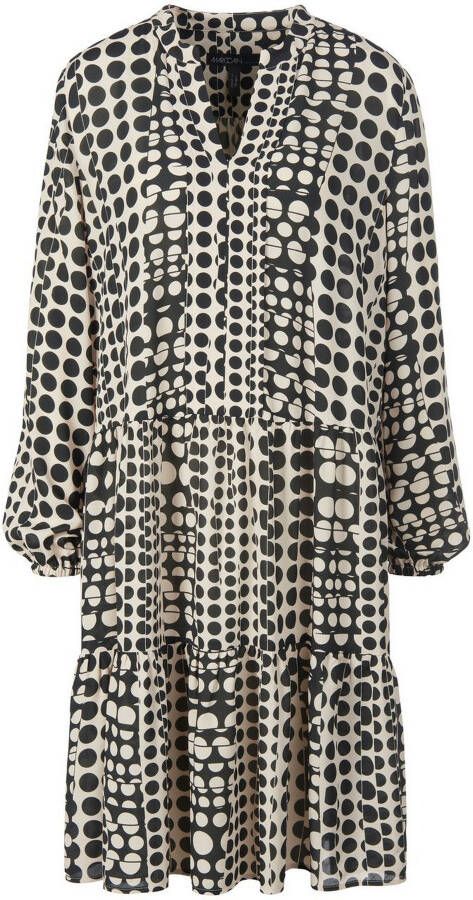 Marc Cain Knielange jurk met all-over motief