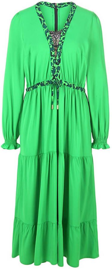 Marcel Ostertag Jersey jurk lange mouwen Van groen