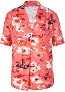 Mayfair by Peter Hahn Jersey blouse korte mouwen Van rood