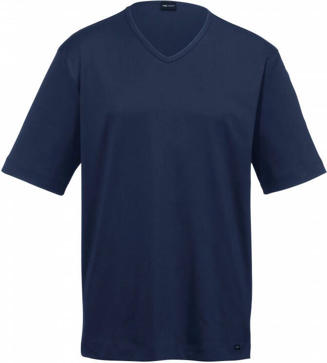 Mey Pyjamashirt 100% katoen Van Night blauw