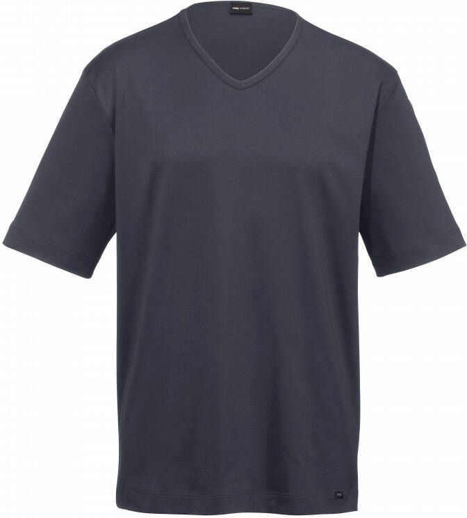 Mey Pyjamashirt 100% katoen Van Night grijs
