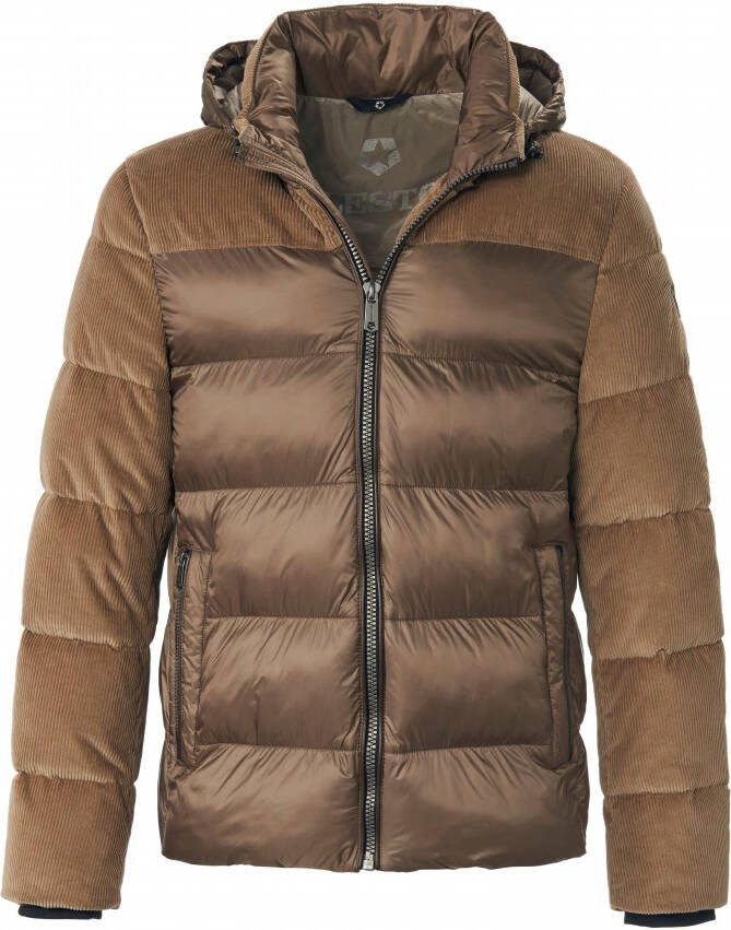 Milestone Gewatteerde jas Van beige