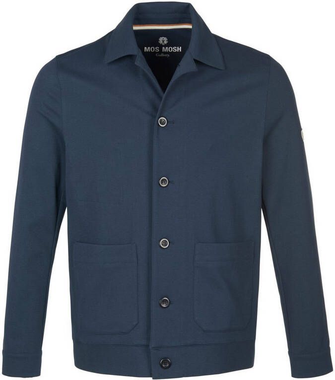Mos Mosh Overhemdjasje lange mouwen Van blauw