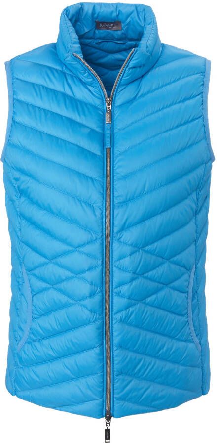 MYBC Donzen bodywarmer deelbare ritssluiting Van blauw