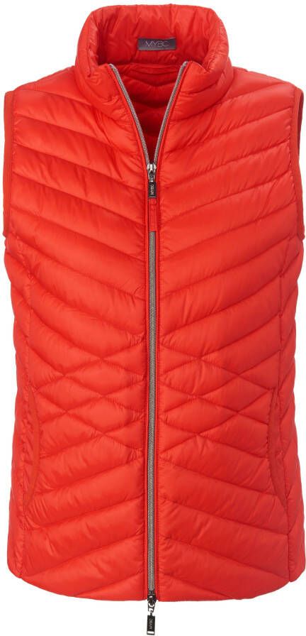 MYBC Donzen bodywarmer deelbare ritssluiting Van rood