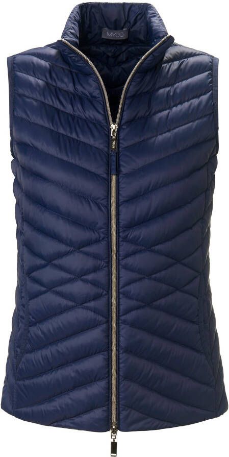MYBC Donzen bodywarmer deelbare ritssluiting Van blauw