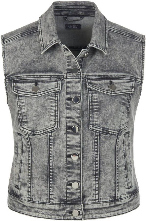 MYBC Jeansgilet in kort model Van denim