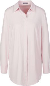 MYBC Lange jersey blouse lange mouwen Van roze