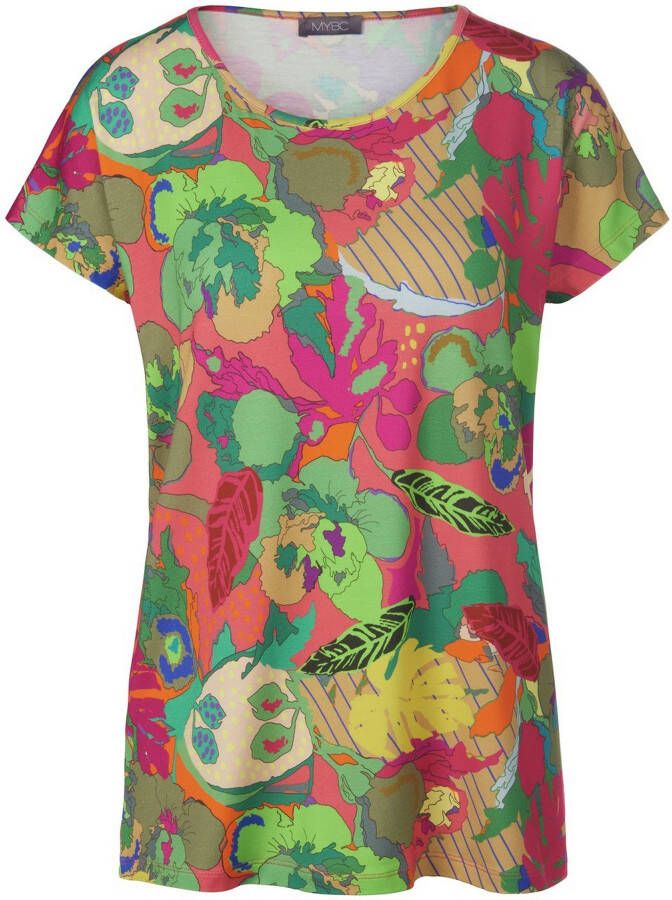 MYBC Shirt ronde hals en bloemenprint Van multicolour