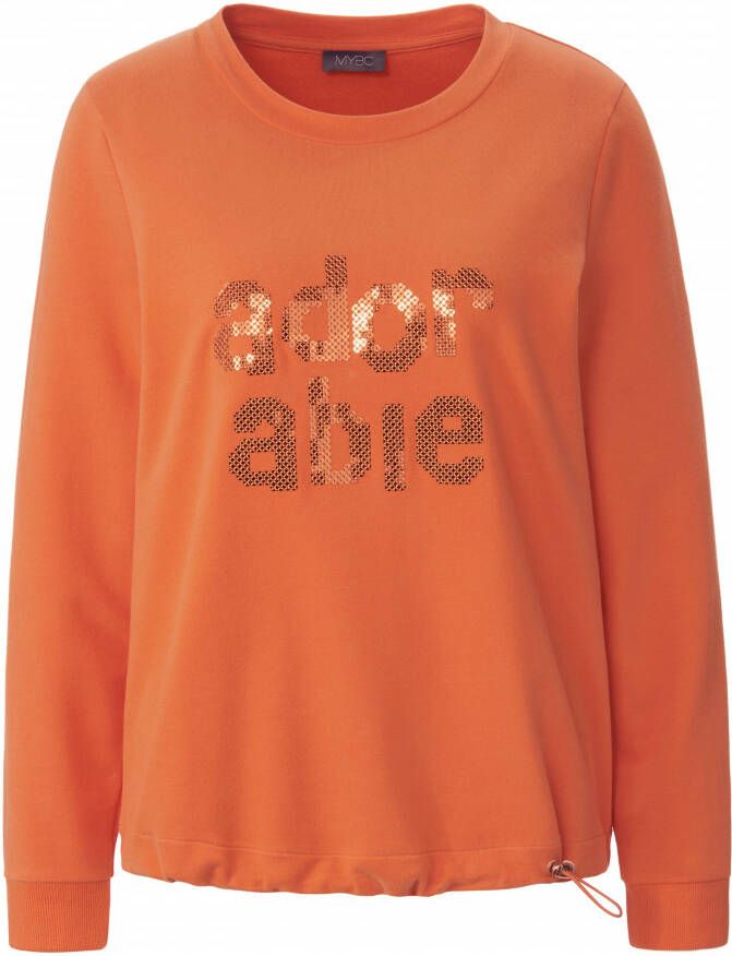 MYBC Sweatshirt lange mouwen en ronde hals Van oranje