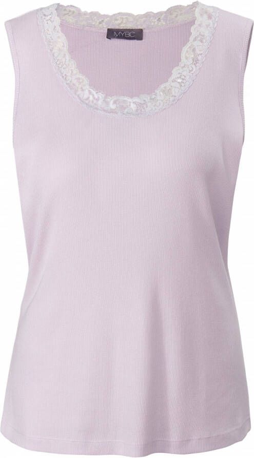 MYBC Top lingeriestijl fijne kant Van paars