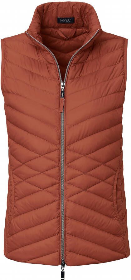 MYBC Donzen bodywarmer deelbare ritssluiting Van oranje