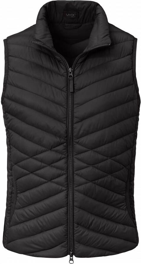 MYBC Donzen bodywarmer deelbare ritssluiting Van zwart