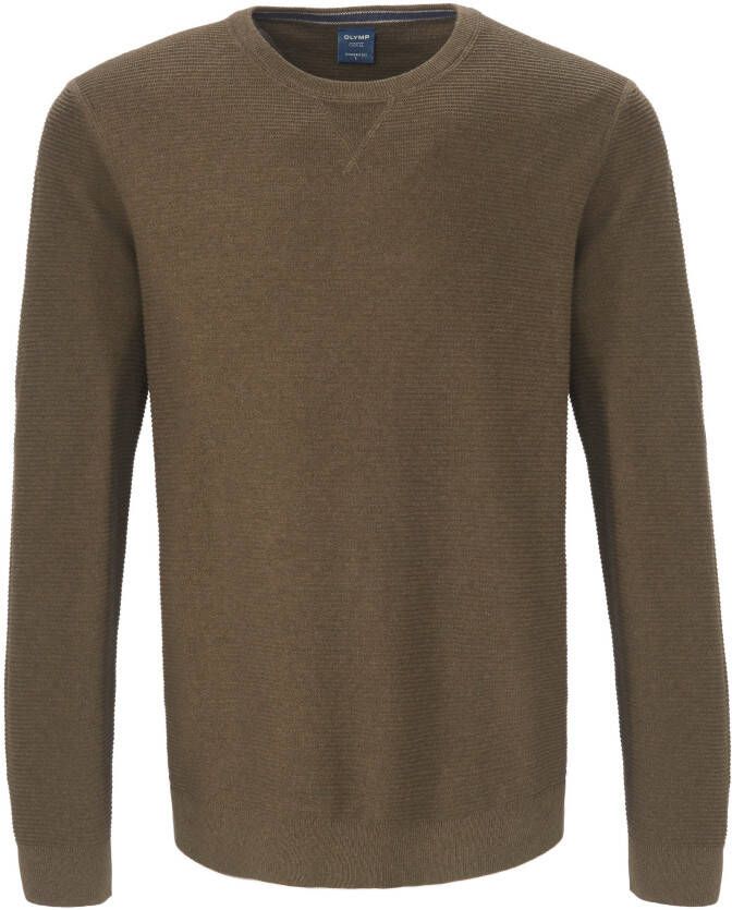 OLYMP Trui met ronde hals brei casual met een modieus structuurmotief - Foto 2