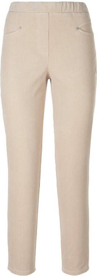 Peter Hahn Broek fijn ribfluweel pasvorm Cornelia Van beige