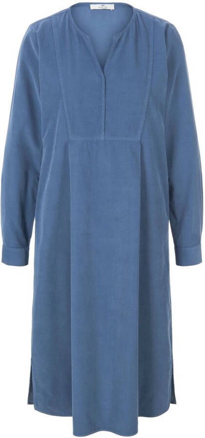 Peter Hahn Corduroy jurk 100% katoen Van PURE EDITION blauw