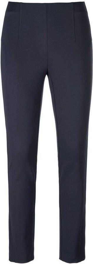 Peter Hahn Enkellange jersey broek pasvorm Sylvia Van blauw