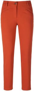 Peter Hahn Enkellange jersey broek pasvorm Sylvia Van oranje
