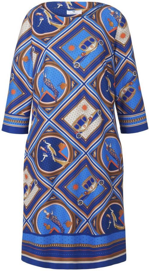 Peter Hahn Eternal Jersey jurk 3 4-mouwen Van blauw