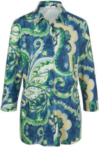 Peter Hahn Jersey blouse 3 4-mouwen Van blauw