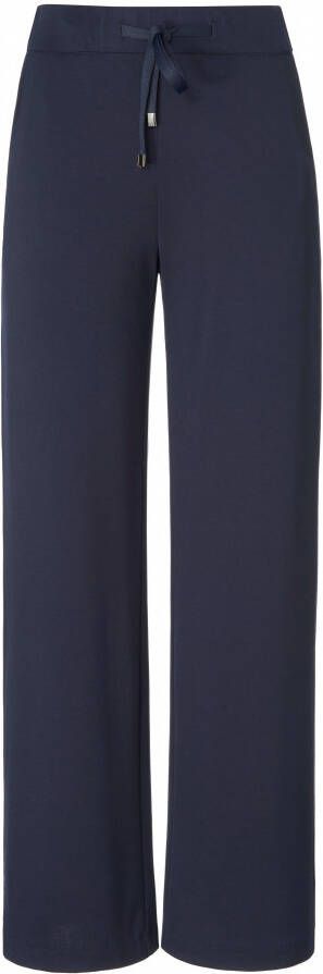 Peter Hahn Jersey broek pasvorm Cornelia Van blauw