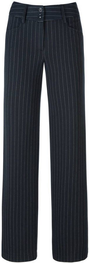 Peter Hahn Jersey broek pasvorm Cornelia Van blauw