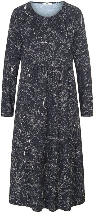 Peter Hahn Jersey jurk lange mouwen Van zwart