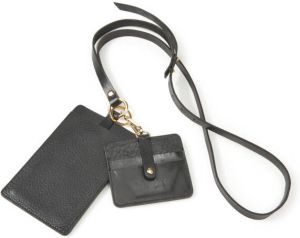 Peter Hahn Set schoudertasje en portemonnee Van zwart