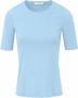 Peter Hahn Shirt 100% Pima Cotton ronde hals Van blauw - Thumbnail 1
