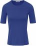Peter Hahn Shirt 100% Pima Cotton ronde hals Van blauw - Thumbnail 1