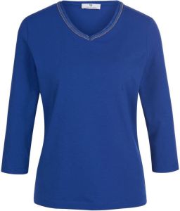 Peter Hahn Shirt 3 4-mouwen Van blauw