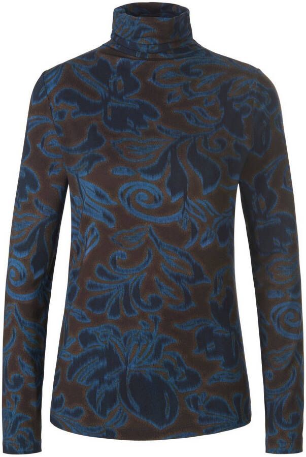 Peter Hahn Shirt col en lange mouwen Van bruin