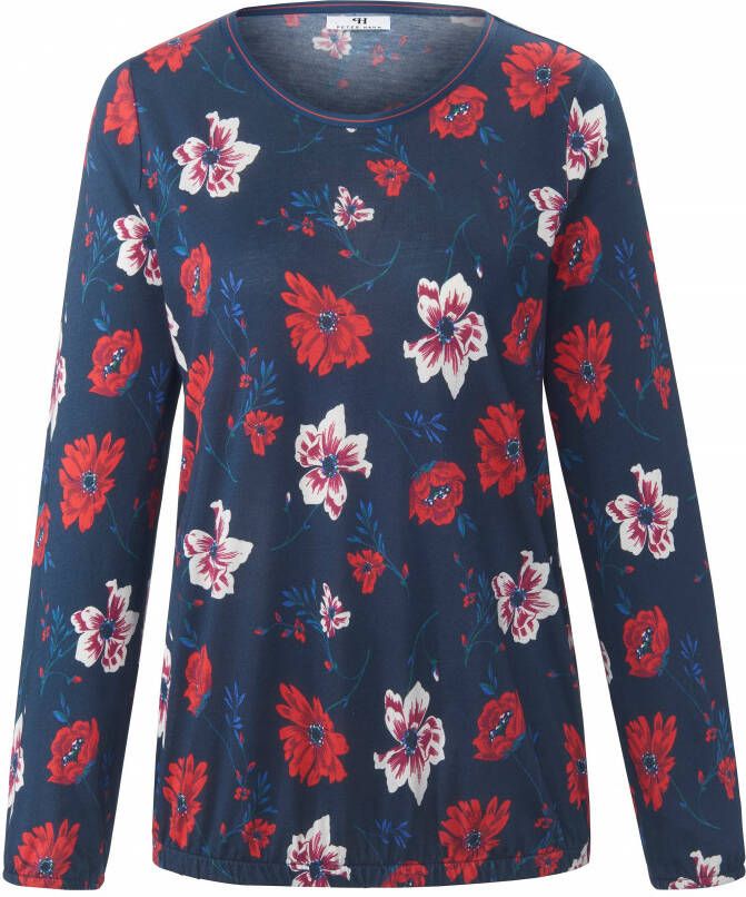 Peter Hahn Shirt ronde hals Van blauw