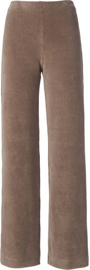 RAFFAELLO ROSSI Corduroy Elastische Taille Broek Brown Dames