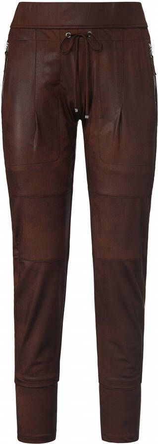 RAFFAELLO ROSSI Joggingbroek in leerlook model 'CANDY'