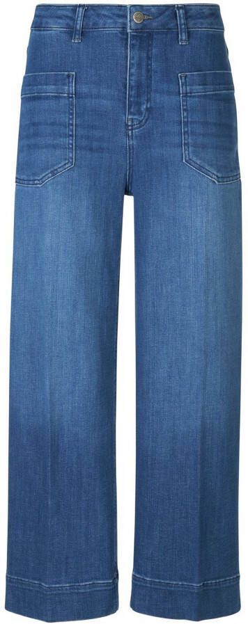 RAFFAELLO ROSSI Wide leg jeans met persplooien model 'MIRU'