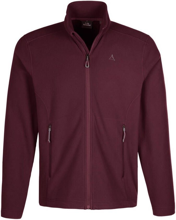 Schöffel Vederlicht fleecejack hoogsluitende rits Van rood