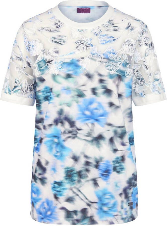 TALBOT RUNHOF X PETER HAHN Shirt ronde hals en korte mouwen Van blauw