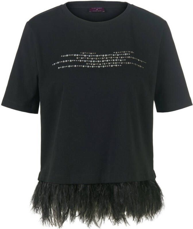 TALBOT RUNHOF X PETER HAHN Shirt ronde hals en korte mouwen Van zwart