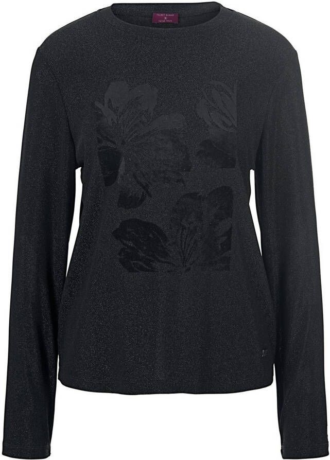 TALBOT RUNHOF X PETER HAHN Shirt ronde hals en lange mouwen Van zwart