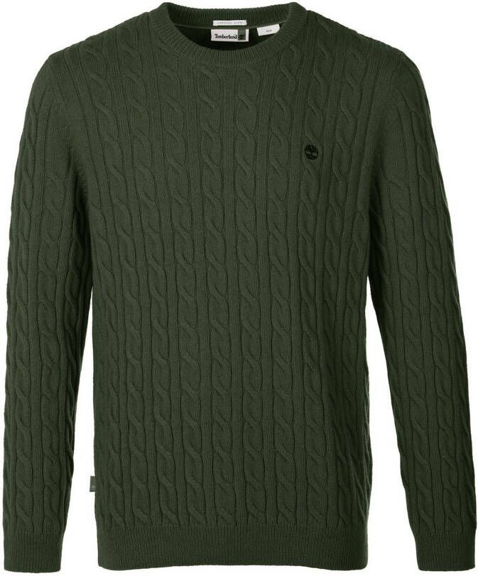 Timberland Trui Lambwool Cable Van groen