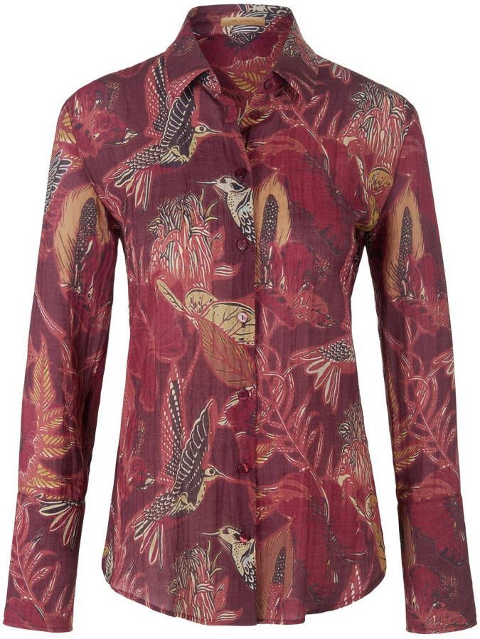 TRUE STANDARD Lange blouse lange mouwen Van rood