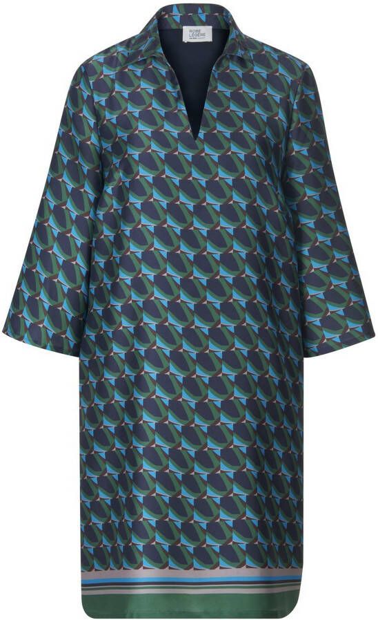 Vera Mont Elegante Overhemdjurk met 3 4 Mouwen Multicolor Dames - Foto 1