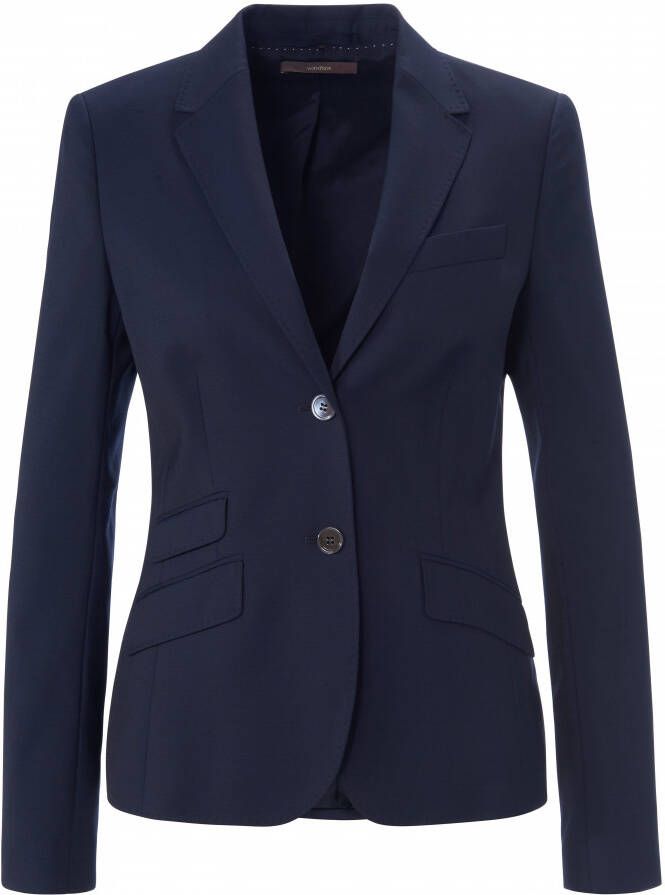 Windsor Blazer van een mix van scheerwol en elastaan