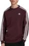 Adidas 3-Stripes Crewneck Sweatshirt Shadow Maroon Brown Heren - Thumbnail 3